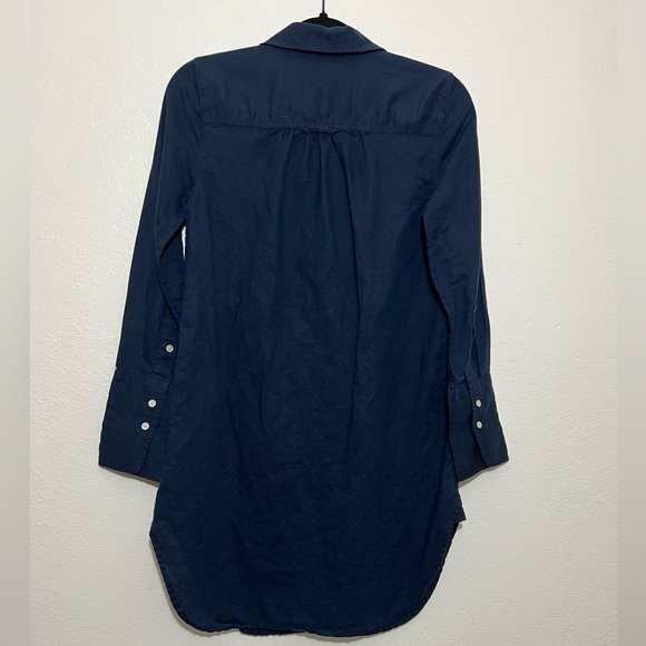 J. Crew beachware linen cotton blend beach shirt dress size XXS - Picture 10 of 15